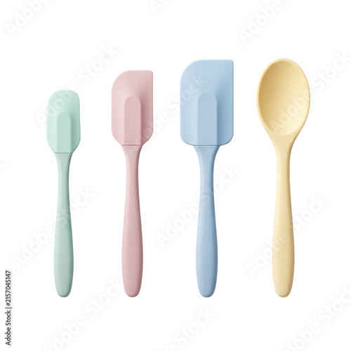 Canvastavla Pastel silicone baking spatulas and spoon set