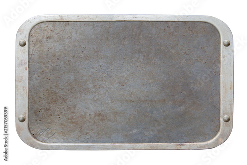 metal shield isolated on white background