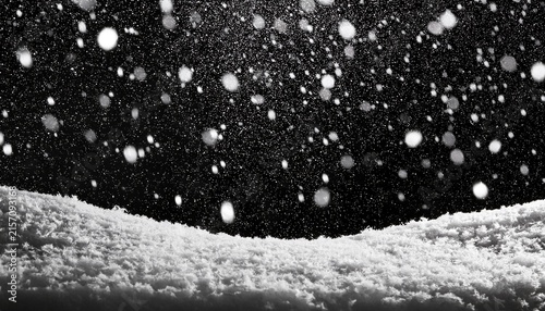 a snow on the black white backgrounds