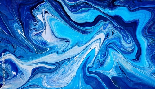 blue acrylic pour color liquid marble abstract surfaces design