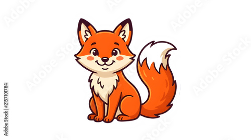 Red fox isolated on PNG background.