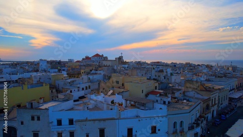 Foto Gallipoli – Italy, Apulia – Aerial view of the old town in sunset