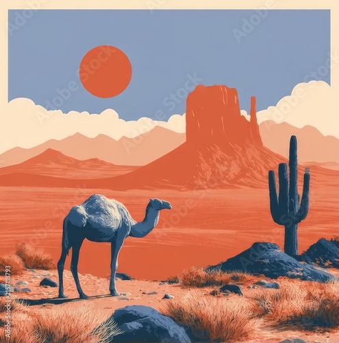 desert and camel