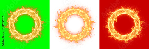 Vibrant glowing ring texture with fiery, radiant edges ideal for dynamic backgrounds, digital art, UI overlays, and high-energy graphic design projects offering striking visual contrast.