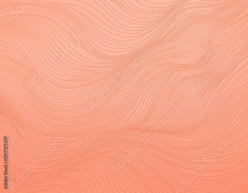 abstract peach background with wavy squiggly lines minimalist pattern for web design and branding