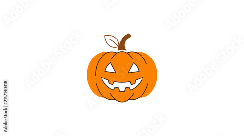 Halloween Pumpkin Icon, Jack O Lantern, Isolated Transparent Background