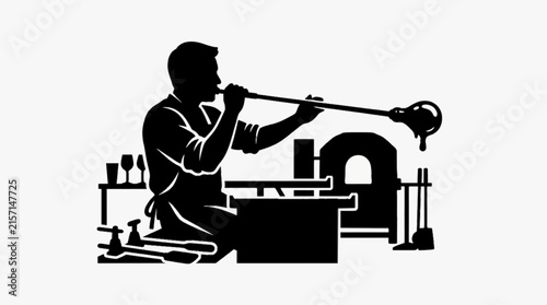 Industrial Worker Operating Manufacturing Machinery, Skilled Factory Technician and Production Concept Vector