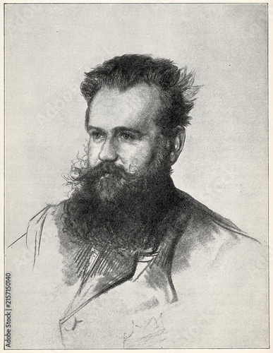 Foto Portrait of Karl Bleibtreu - a German writer, literary critic and historian