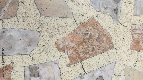Фотография Old vintage marble tabletop texture with a crack pattern
