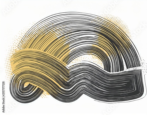 line brush grunge underline shapes
