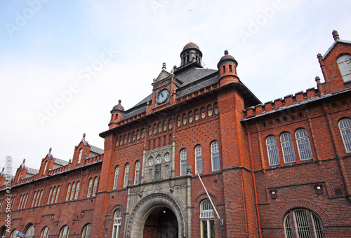Photography Katajanokan Tulli- ja Pakkahuone in Helsinki, Finland, Historic Old Customs Hous