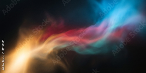 Canvastavla Abstract background yellow blue red color flow grainy wave dark noise texture co