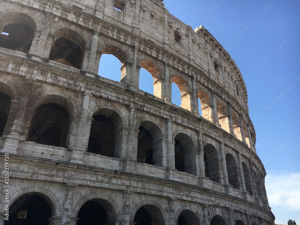 Fototapeta premium Roman Colosseum amphitheater flavian Rome Italy