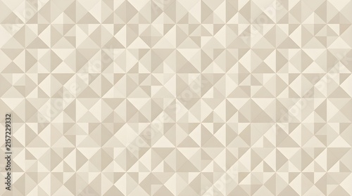 Geometric triangle pattern background, beige mosaic texture with abstract shapes, neutral cream wallpaper for modern web design and branding