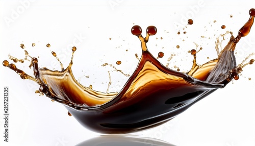 isolated soy sauce splash on a white background