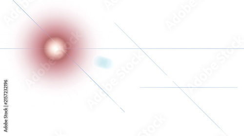 A soft red glow emanates from a central point, casting a warm and inviting atmosphere, with subtle lines and a light blue accent creating a modern abstract design.