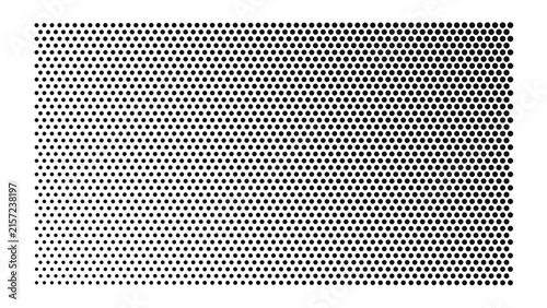 Dark grey hexagonal honeycomb pattern on a black background, for a technical, industrial texture or, a minimalist digital