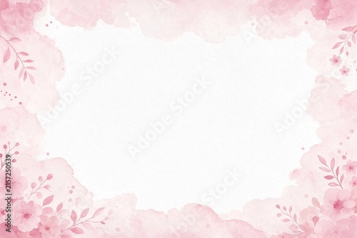 Abstract Watercolor Border Background, Watercolor Frame Digital Paper, Watercolor Background