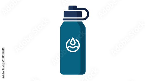 Ecofriendly reusable water bottle with lid