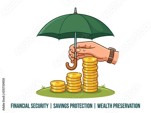 Savings Jar and Coins Financial Growth Concept