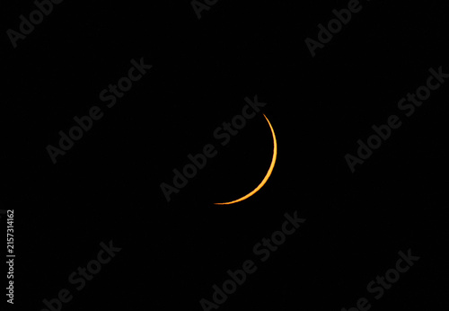 Stunning Final Seconds Before Complete Totality in Total Solar Eclips