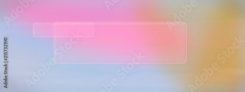 Foto A minimalist digital interface mockup glows in soft pink and lavender gradients, creating a calm, futuristic atmosphere for app UI concepts, overlays, or tech presentations