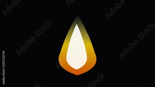 Abstract animated drop motion minimalist liquid shape transition on animation 4k black background