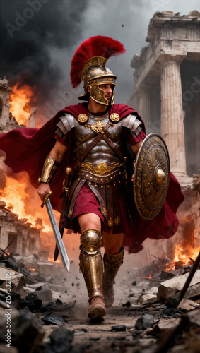 soldado romano, guerrero romano, centurión, legionario, antigua Roma, Imperio Romano, guerrero, soldado, armadura romana, armadura, casco romano, escudo, espada, capa roja, penacho rojo, batalla, comb