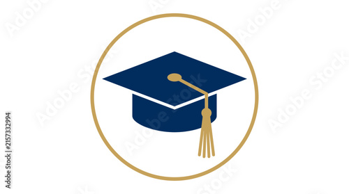 Graduation Cap Icon Isolated Transparent Background
