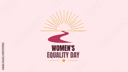 Womens Equality Day Rising Sun Celebration Design