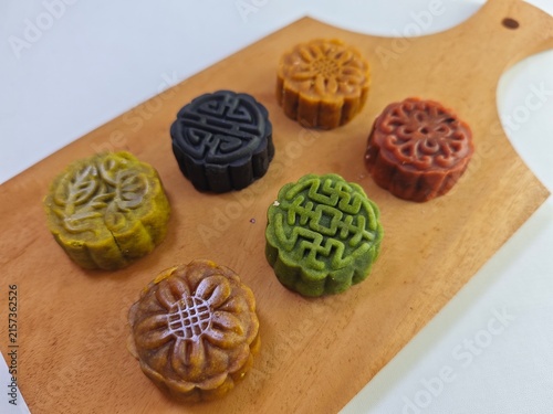 Colorful moon cakes