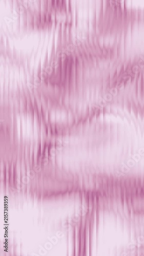Animation of seamless loop abstract pastel pink wavy texture flowing with soft liquid ripple glass distortion effect for vertical backdrop