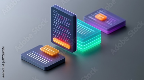 Interactive dashboard for ai product insights digital space visual content modern environment futuristic concept