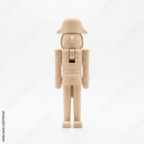Traditional wooden nutcracker soldier figure