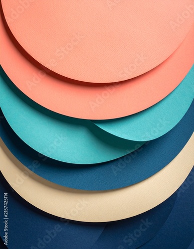 Creative colorful paper craft pattern.	