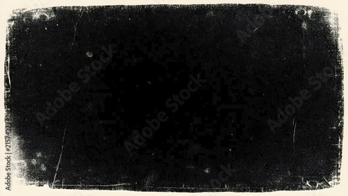 Retro cinematic black background with realistic film grain, fine dust particles, delicate scratches, soft light leaks, and rich film texture.