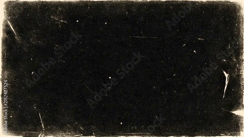 Retro cinematic black background with realistic film grain, fine dust particles, delicate scratches, soft light leaks, and rich film texture.