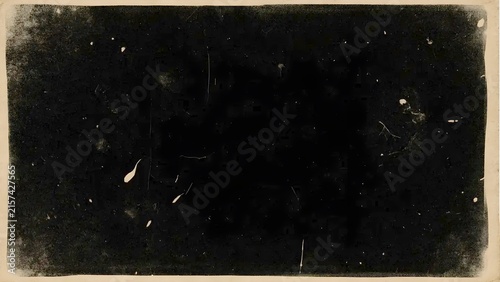 Retro cinematic black background with realistic film grain, fine dust particles, delicate scratches, soft light leaks, and rich film texture.
