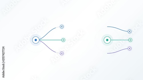 Infographic Connector Lines and Nodes Animation