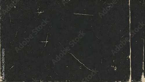 Retro cinematic black background with realistic film grain, fine dust particles, delicate scratches, soft light leaks, and rich film texture.