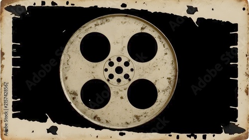 Retro cinematic black background with realistic film grain, fine dust particles, delicate scratches, soft light leaks, and rich film texture.