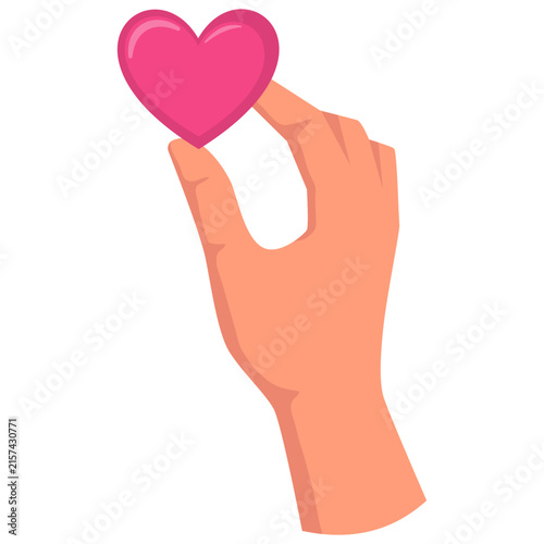 Hand Gesture Combination Holding A Heart