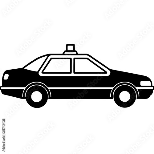 police car vector illustration