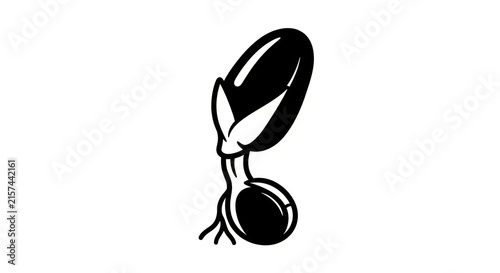 Foto Cartoon rabbit head illustration graphic.