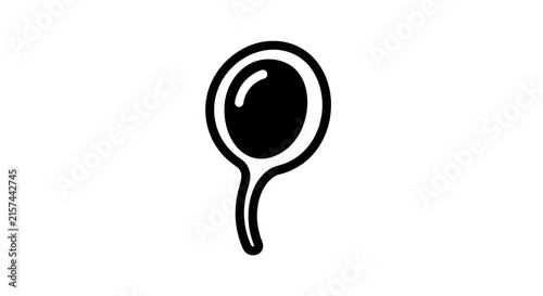 Obraz na płótnie Simple black speech bubble icon.