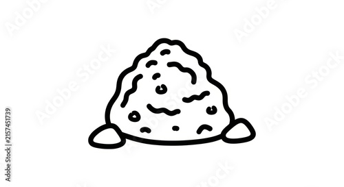 Принти на полотні Cartoon pile of poop smiling.