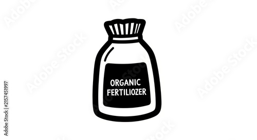 Canvas Print Organic fertilizer for gardening and farming.