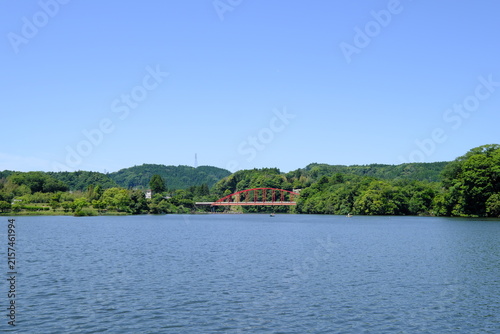 亀山湖豊田大橋の風景