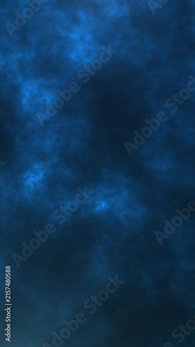Vertical video of dark blue background with irregular smoke fog rising drifting upwards