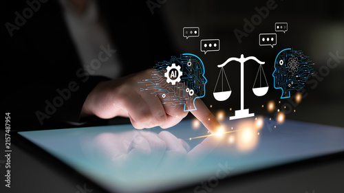 Quadro su tela AI in law and the future of the legal justice system